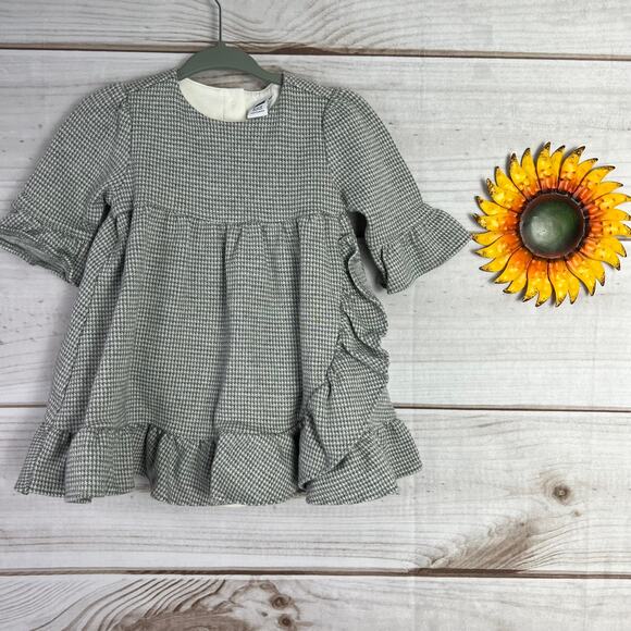 janie and jack flannel baby dress 6-12M - Picture 1 of 4